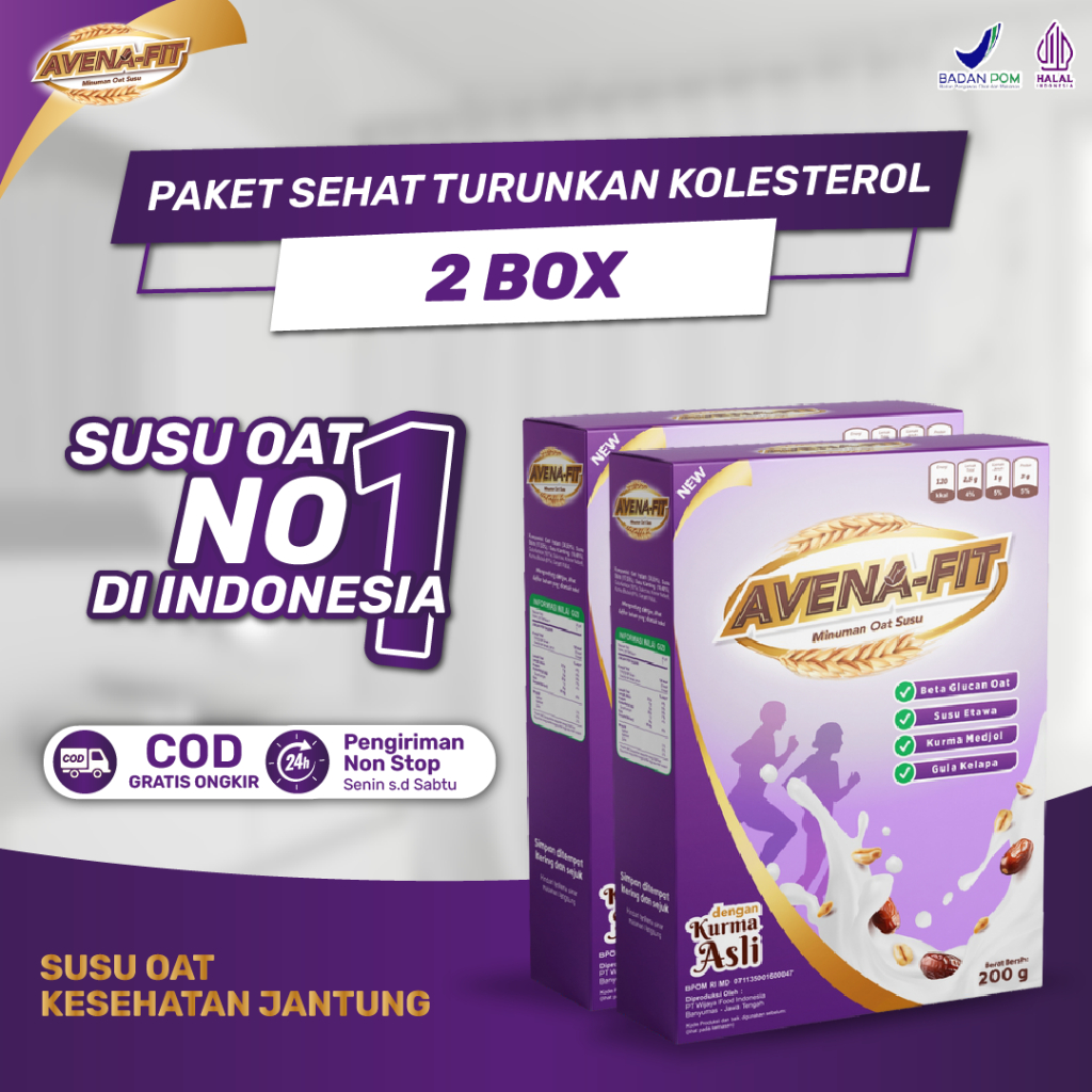 

Avenafit Paket 2 Box Solusi Sehat Turunkan Kolesterol Tinggi