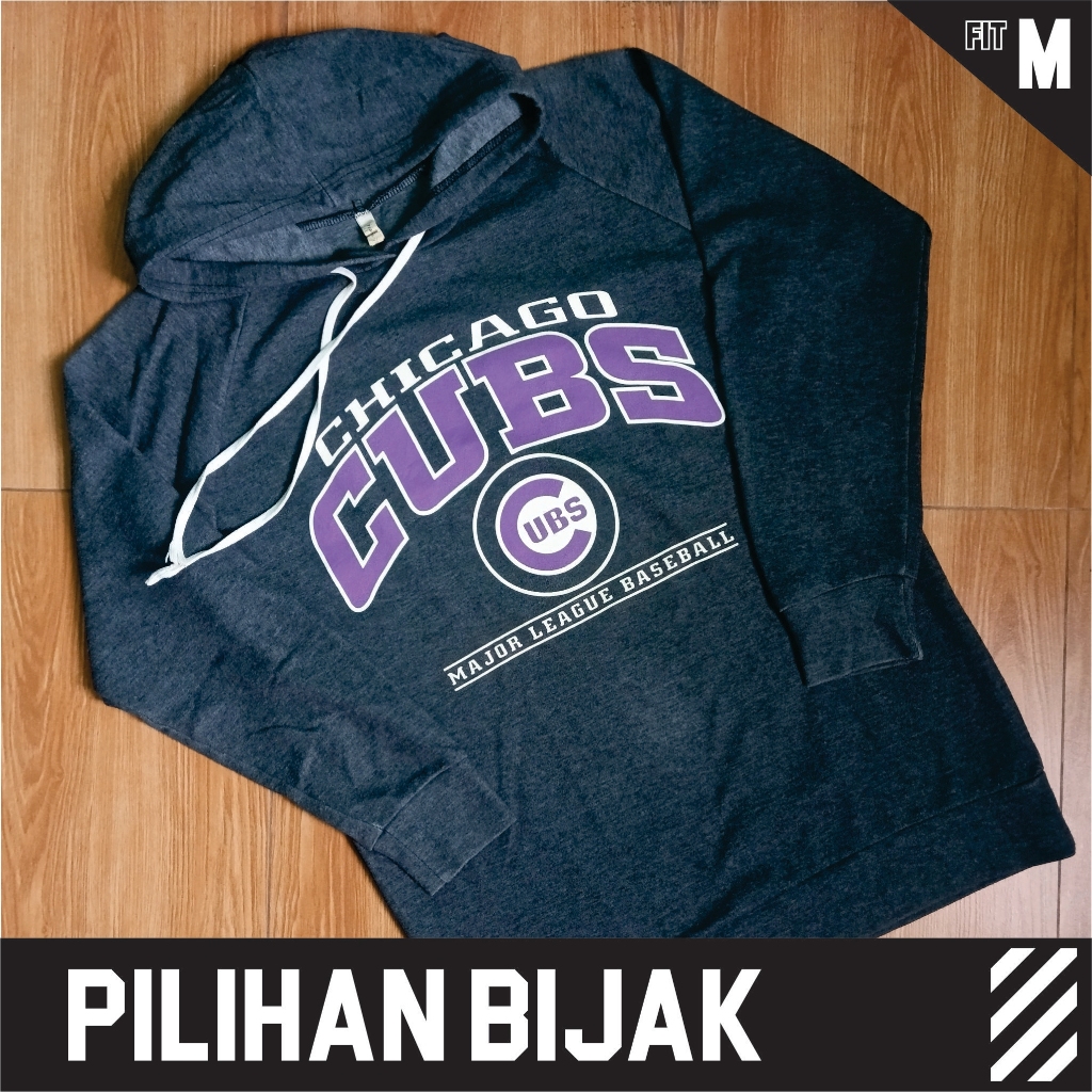 Hoodie MLB Chicago CUBS Baseball, Abu Misty size M Preloved