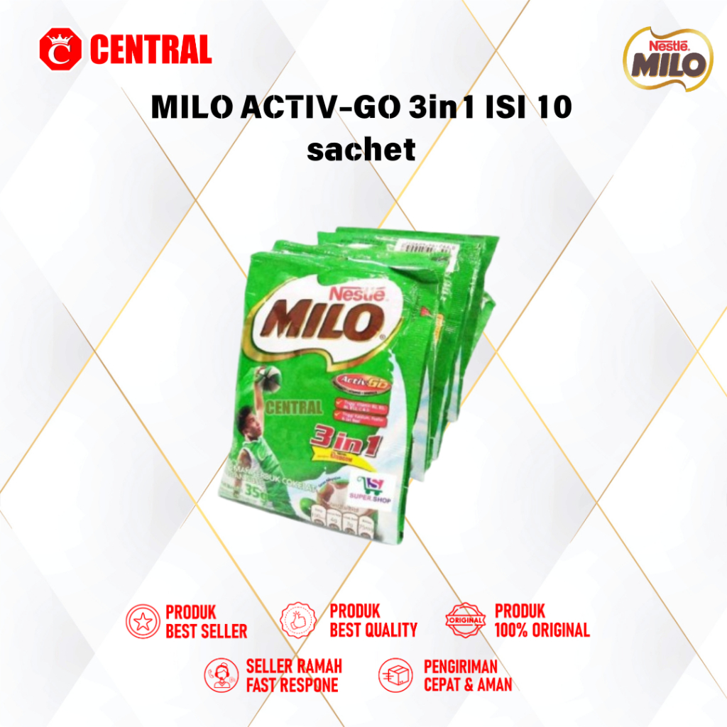 

MILO ACTIV-GO 3in1 ISI 10 sachet @35gr