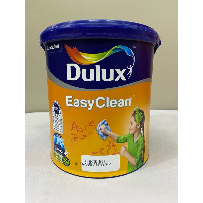 CAT TEMBOK INTERIOR/CAT TEMBOK DALAM/CAT TEMBOK MUDAH DIBERSIHKAN/CAT TEMBOK DULUX EASY CLEAN 20 LTR