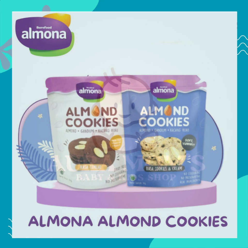 

Barefood Almona Almona Almond Cookies 100gr Cemilan Sehat Dairy Free