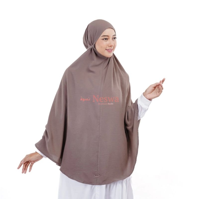 Neswa Bergo Size XXL Jumbo Syar'i Crinkle Airflow Premium