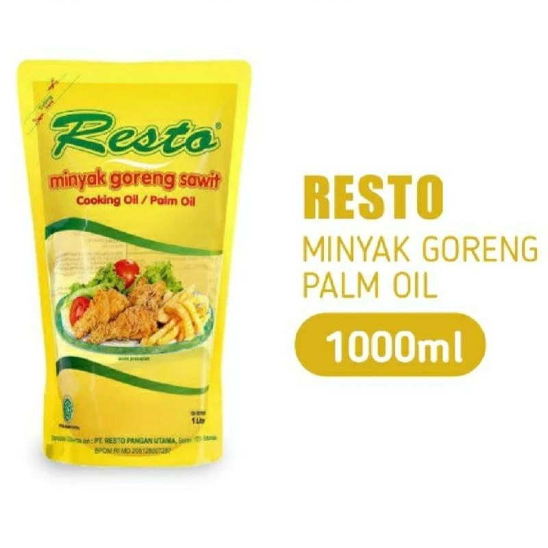 

Resto minyak goreng kemasan pouch 1L