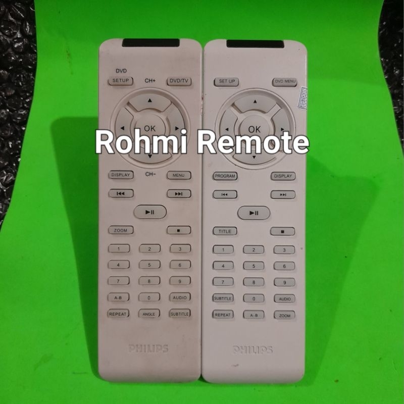 REMOTE REMOT DVD PORTABLE PHILIPS ORIGINAL ASLI