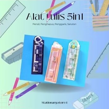 

AIMILO 5in1 Pensil dan alat tulis anak lucu