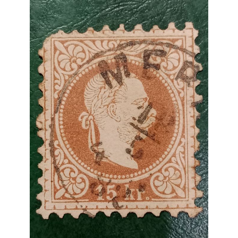 

Prangko Austria 15 Krezeur Austro hungarian monarchy Tahun 1867-1884 USED