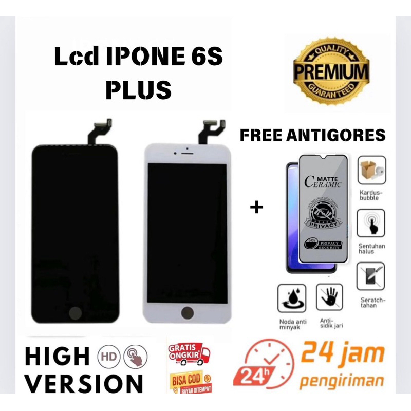 LCD TOUCHSCREEN IPHONE 6s plus FULLSET ORIGINAL FREE LEM