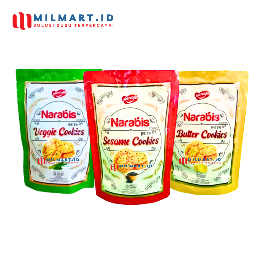 

NARAYA NARABIS COOKIES 220G BUTTER COOKIES BISKUIT VEGGIE SESAME COOKIES KUKIS