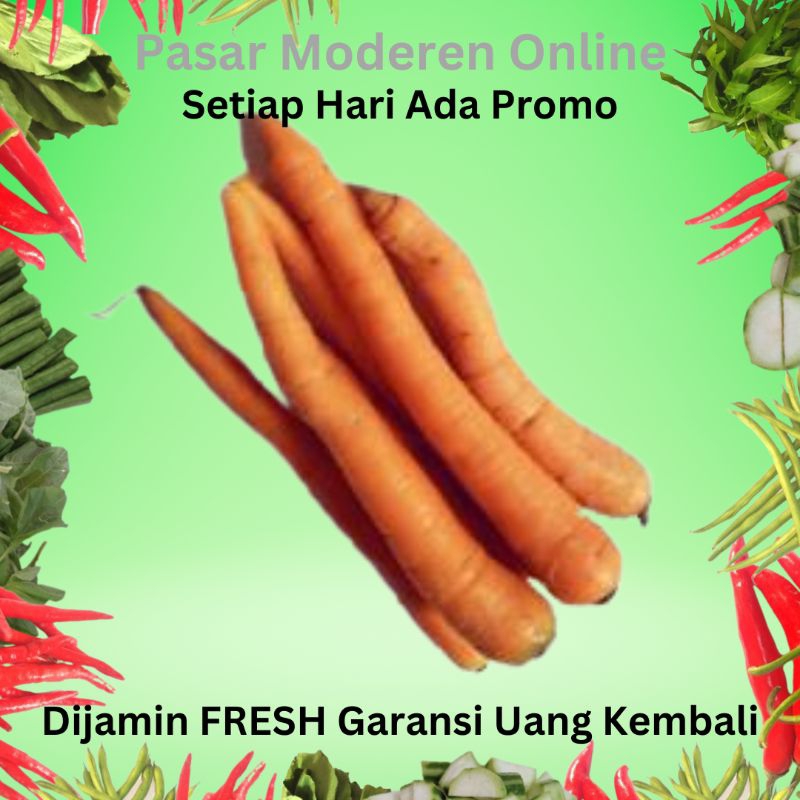 

WORTEL LOKAL SAYUR SEGAR 250 GRAM DAN 500 GRAM