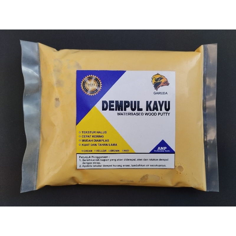 Dempul Kayu / Plamir Kayu KUNING LANGSUNG PAKAI INSTAN