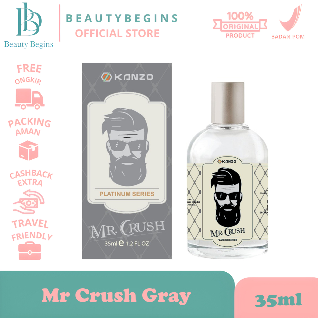 BB - [BPOM] Parfum Mr Crush Kanzo 35ml / Parfum Mr Crush 35ml Murah / Parfum Pria Wangi Tahan Lama