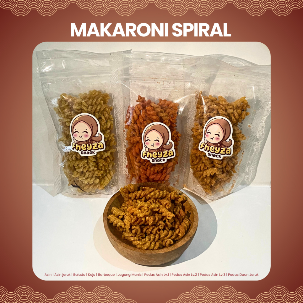 

Makaroni Spiral 50 Gram | FheyzaSnack