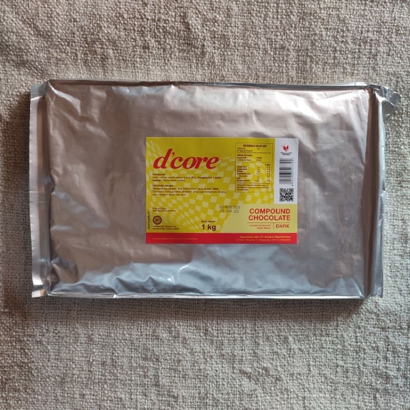 

Cokelat Batang D'core 1kg/Compound Chocolate Dark