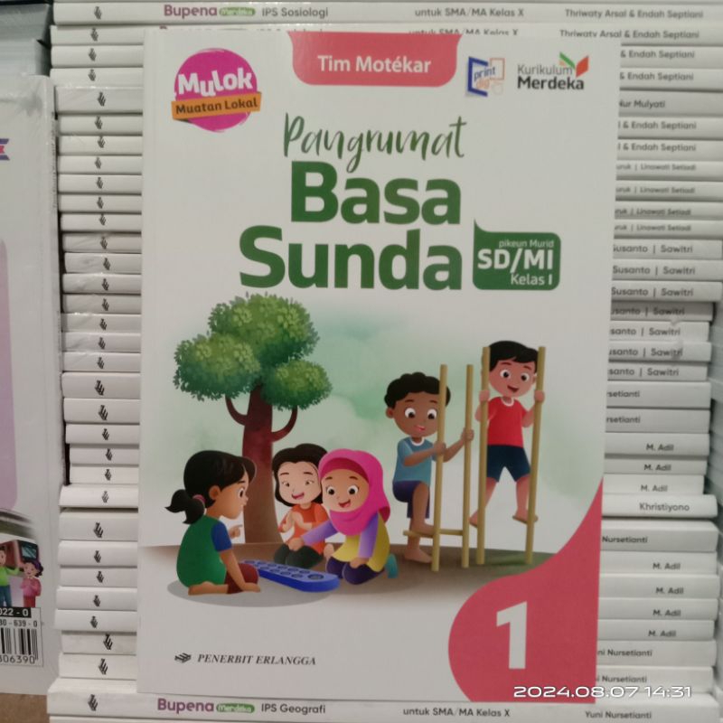 pangrumat Basa Sunda kelas 1 SD Kurikulum Merdeka Erlangga / bahasa Sunda