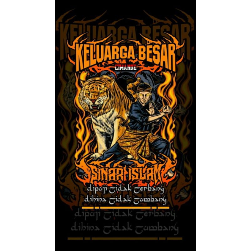 

stiker anti air/ stiker keluarga besar penca silat cimande