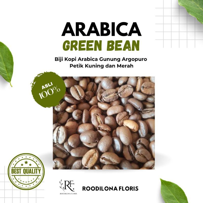 

BIJI KOPI ARABIKA GREEN BEAN GUNUNG ARGOPURO 100g