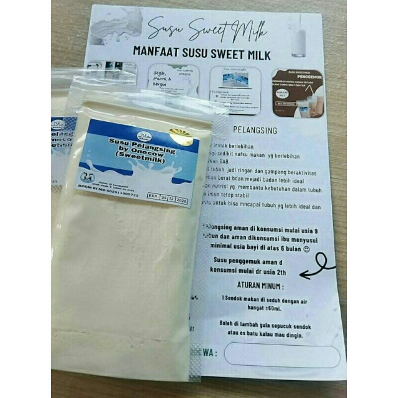 

SUSU PELANGSING DAN PENGGEMUK SWEET MILK 10PCS