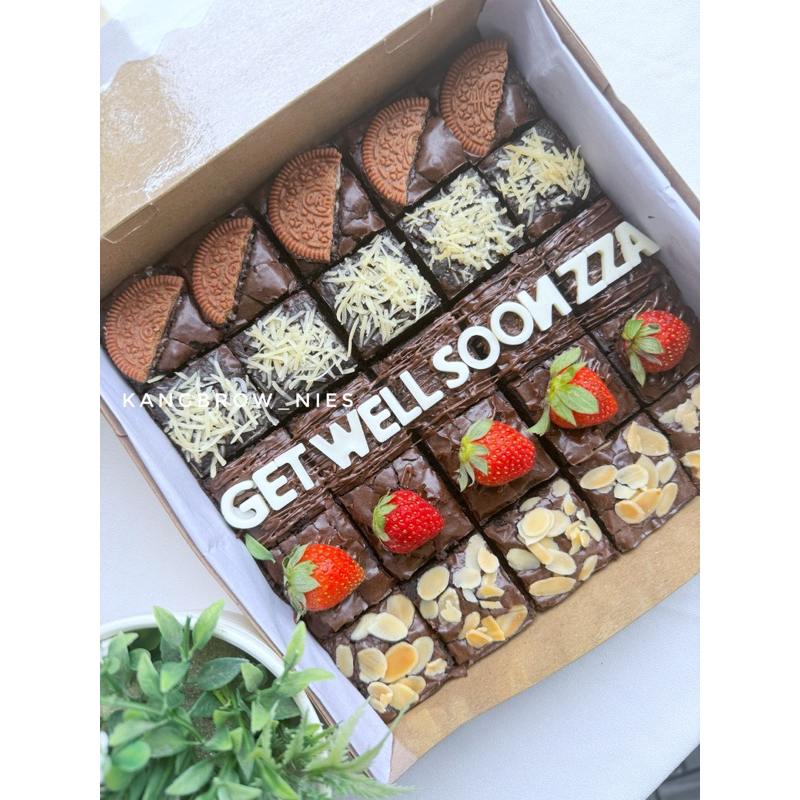 

fudgy brownies medan / brownies ulang tahun