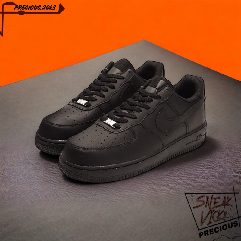 Sneakers Sepatu | AF1 Low Black “ Triple Black “ BNIB