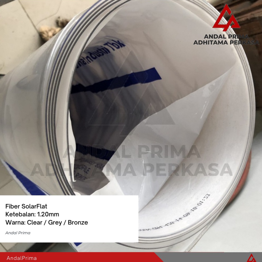 Terbaru SolarFlat 12mm  Atap Fiber SolarTuff Solid  Solar Flat  Via JTR