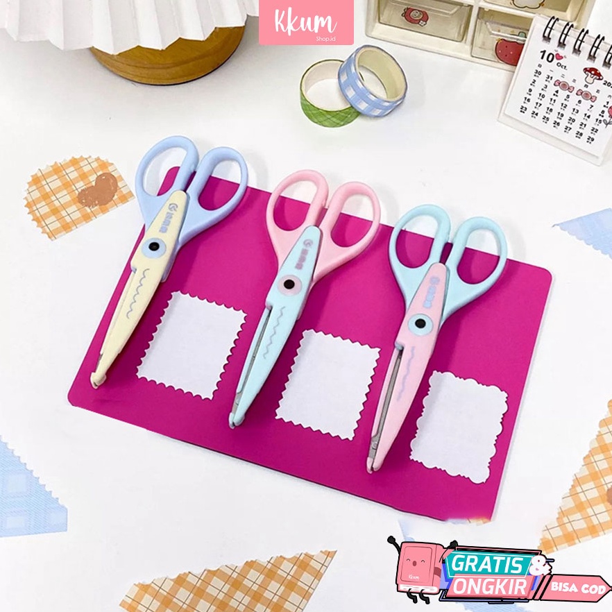 

Sabet Promo Gunting DIY zigzag gerigi Scissors craft gelombang