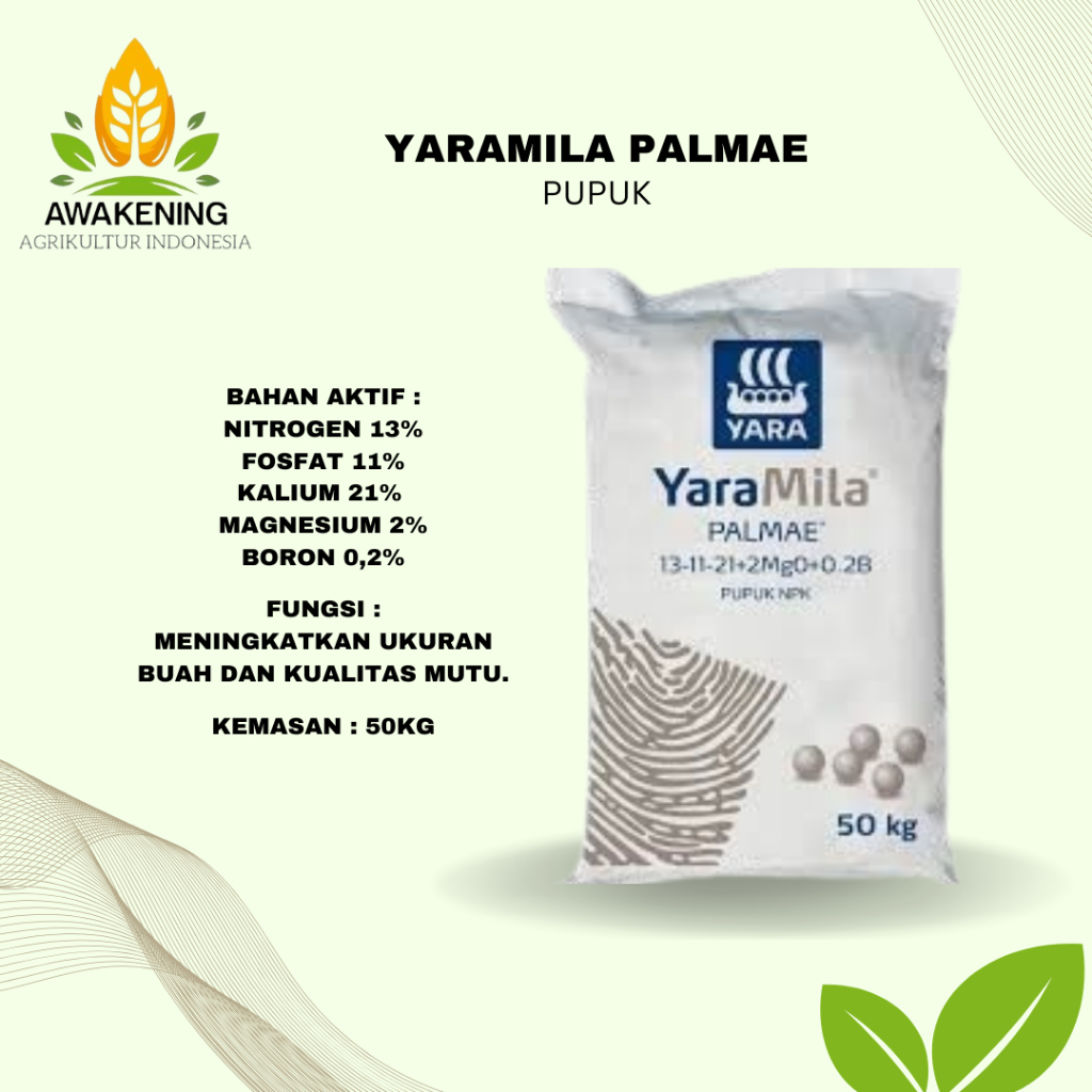 PUPUK NPK YARAMILA PALMAE 13+11+21 50KG