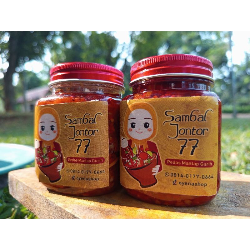 

Paket dua sambal jontor baby cumi teri medan, pedas nampol jontor pedas asin manis