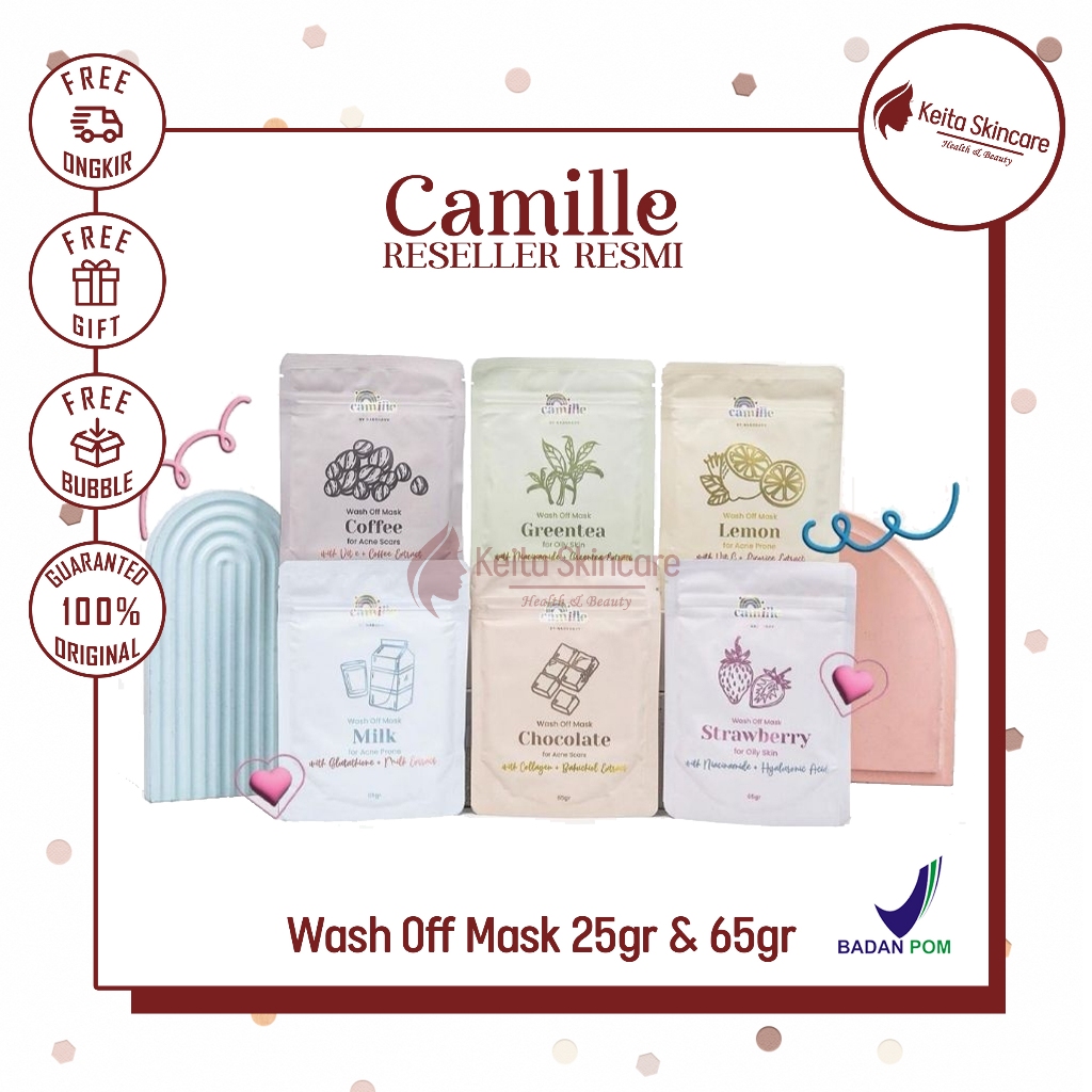 Camille Beauty Masker 25gr 65gr | Masker Wajah Camille Beauty Fullsize Travelsize