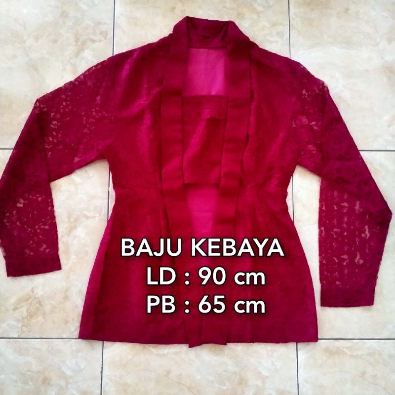 BAJU KEBAYA PL / ATASAN KEBAYA /KEBAYA KONDANGAN /KEBAYA KARNAVAL ANAK & DEWASA' / KEBAYA BROKAT