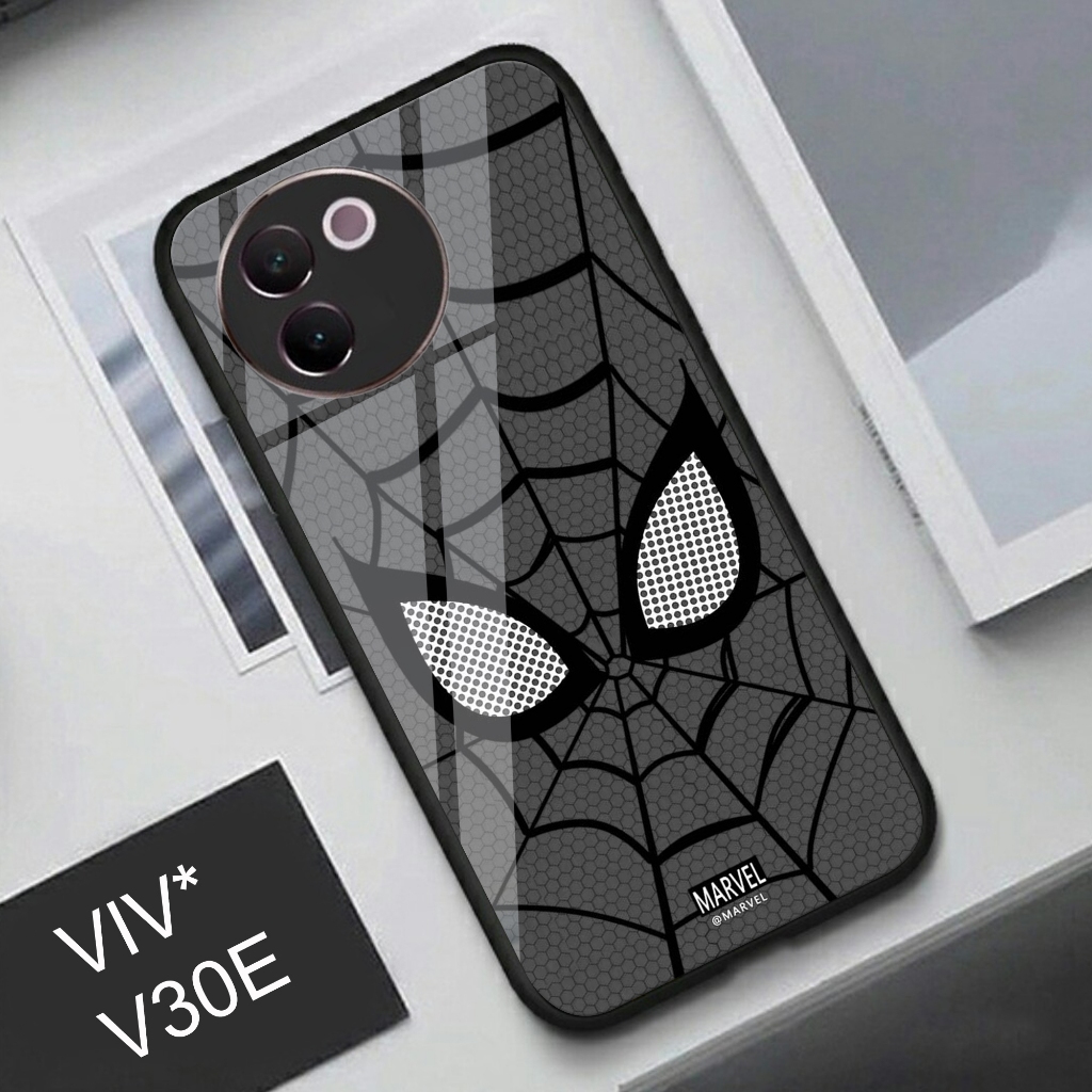 (Q83) Softcase Glass Kaca Vivo V30E - Case Hp Terbaru Anti Air TPU VIVO V30E
