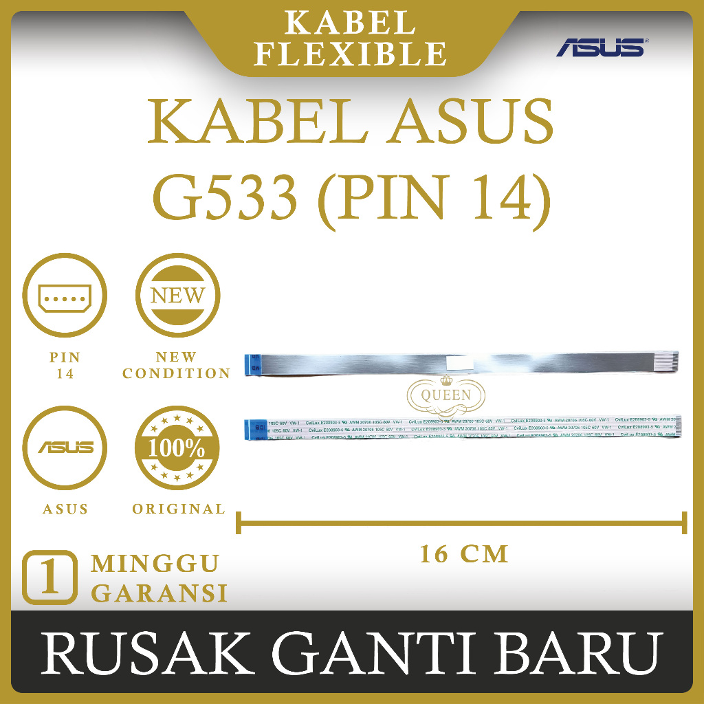 KABEL FLEXIBLE LED LAPTOP ASUS ROG Strix Scar 15 G533 G533QS  (PIN 14)