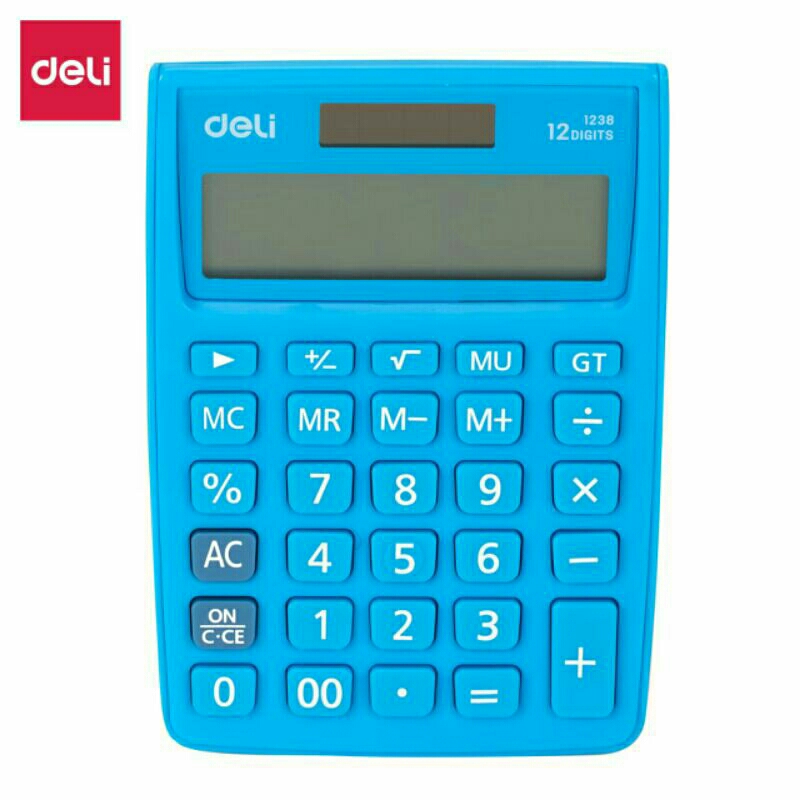 

Deli Calculator 12 Digit 1122 Warna Blue