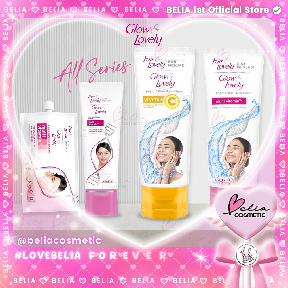 ❤ BELIA ❤ FAIR & LOVELY GLOW & LOVELY Brightening Facial Foam Krim Pencerah Sabun Cuci Muka UNILEVER