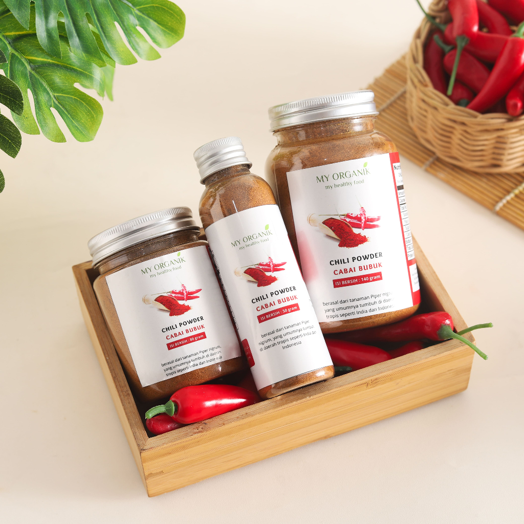 

My Organik Organic Chilli Powder Cabai Kering Bubuk Cabe Halus Murni 100% Asli