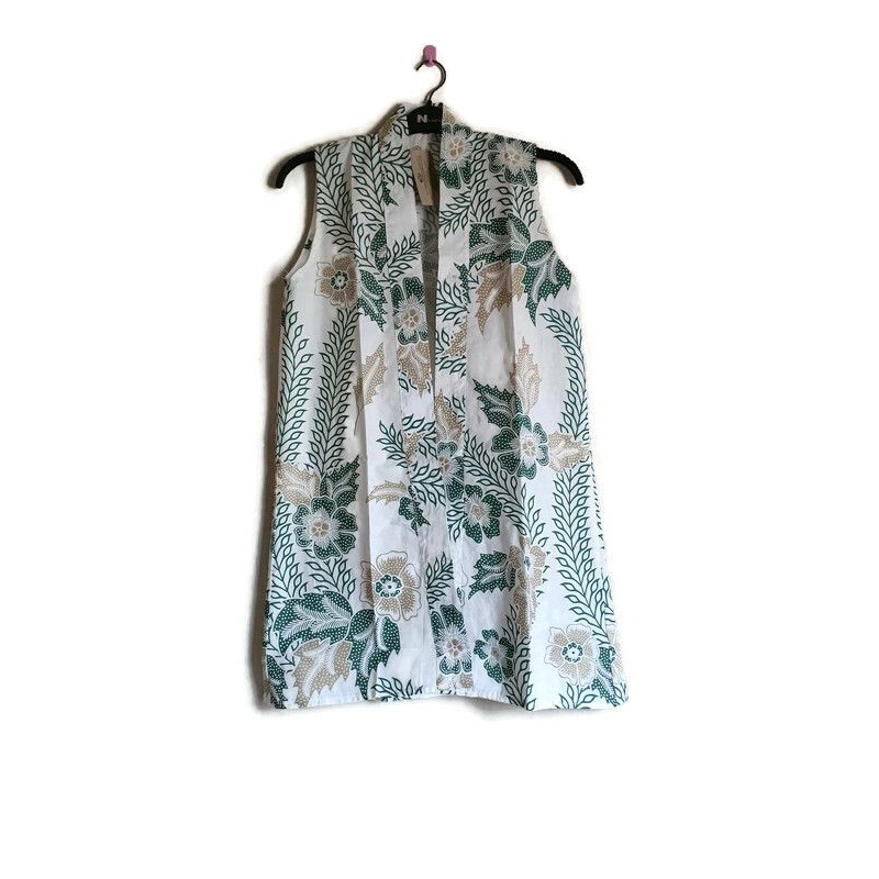 TRENGGINAS - ROMPI BATIK VEST CARDIGAN WANITA TANPA LENGAN OUTER BATIK JUMBO ALL SIZE