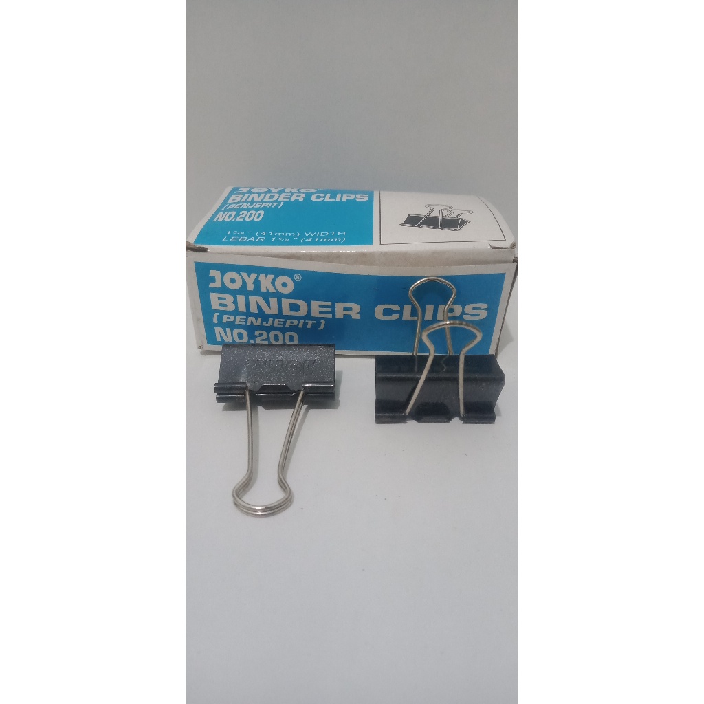 

JOYKO - Binder Clip No. 200 Klip Penjepit Kertas 12PCS (41mm)WIDTH