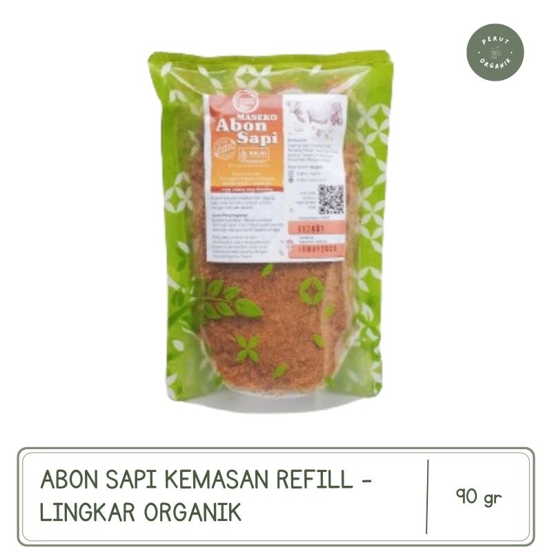

Abon Sapi Halal Non MSG - Lingkar Organik | Kemasan Refill 90gr