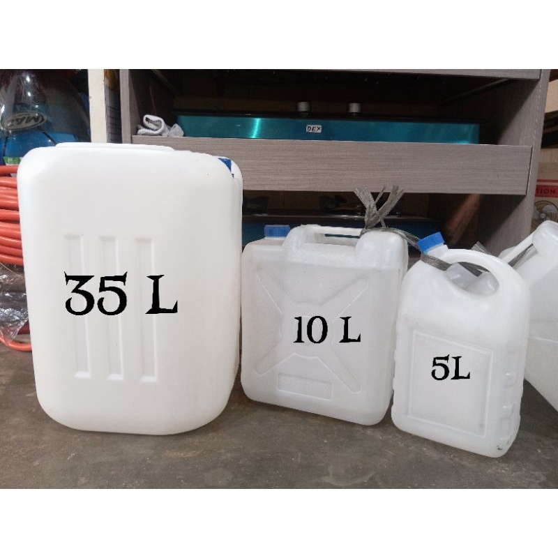 Jerigen 35 LITER Putih Plastik TEBAL