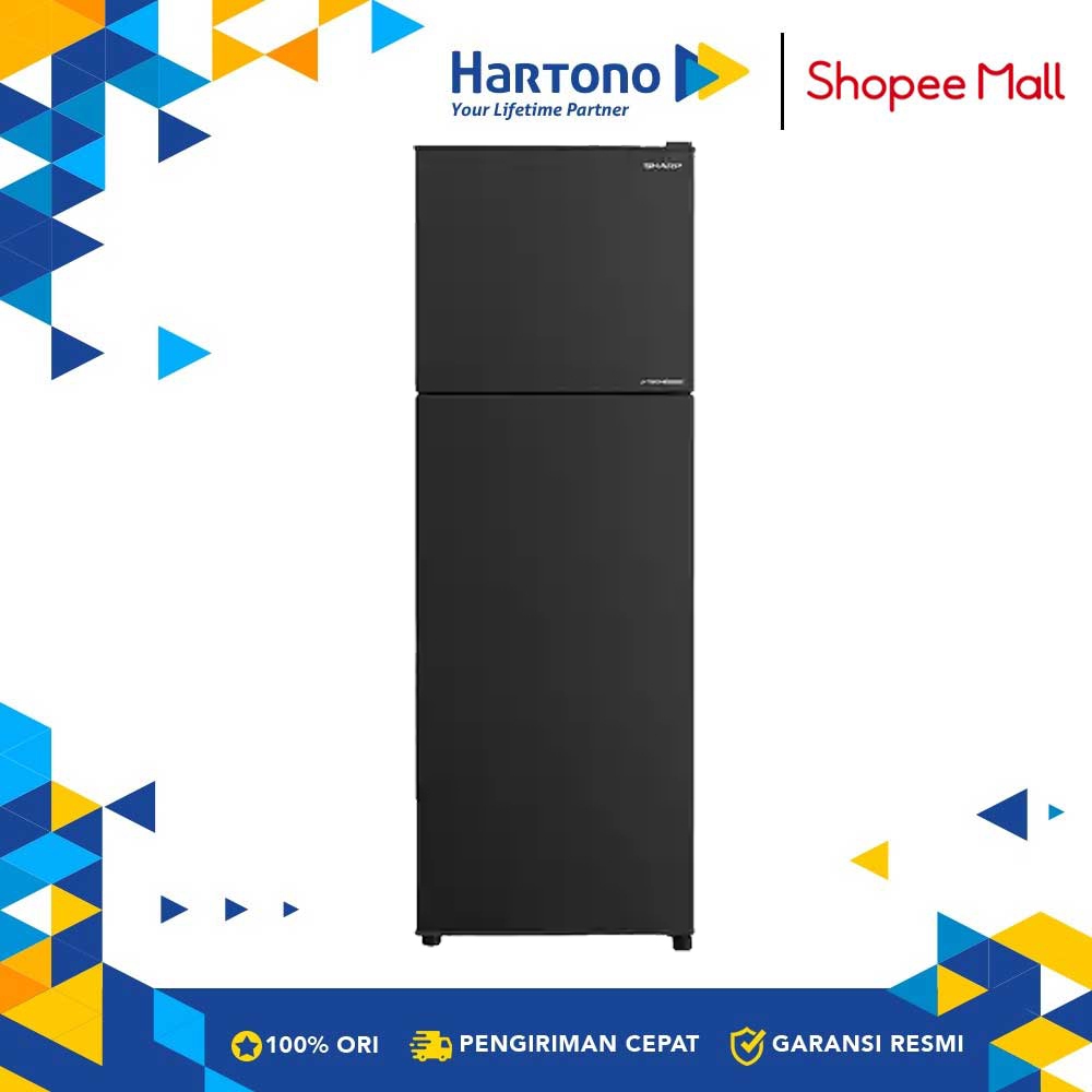 Sharp Kulkas Kecil 2 Pintu Small 2 Door Refrigerator SJ326SIGK