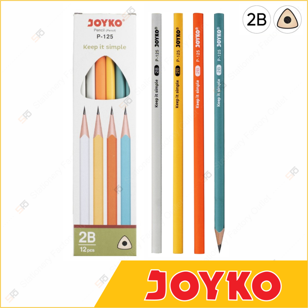 

Pensil Pastel Triangular Joyko 2B - Tri Pencil P-125