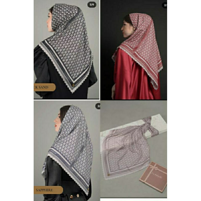 Hijab Segi Empat Ala Lasabelle