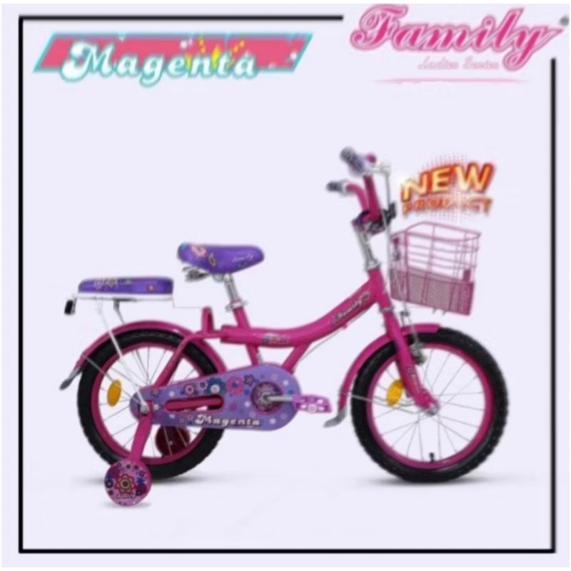 Sepeda Anak Family Mini 16 inch Magenta
