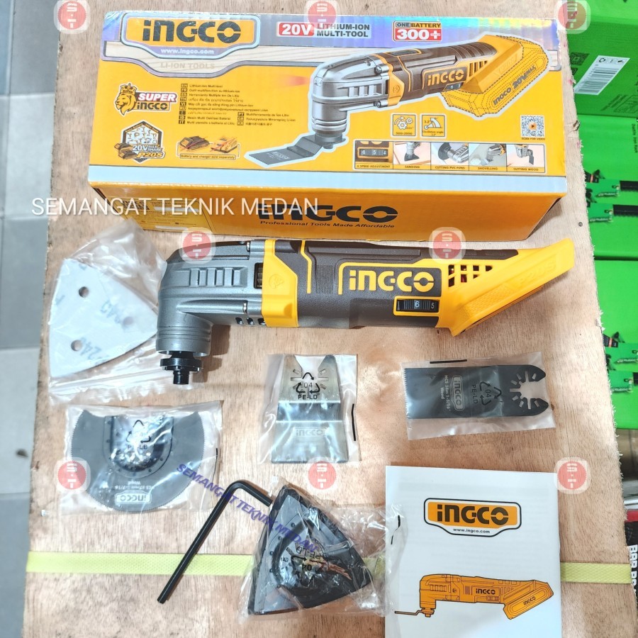 CMLI2022 MESIN CORDLESS CUTTER MULTI OSKILASI OSCILLATING UNIT INGCO