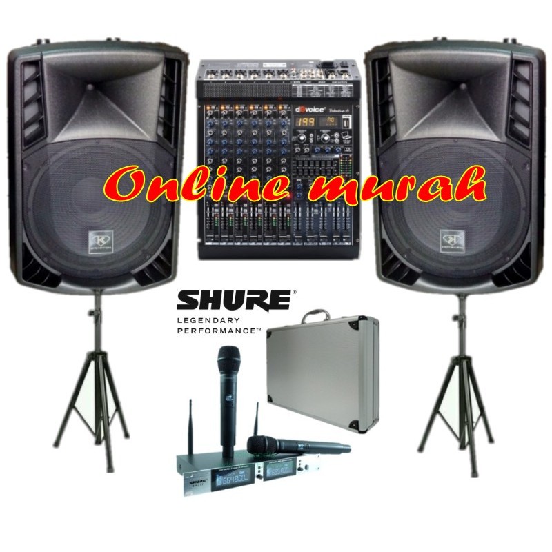 PAKET SOUND SYSTEM CRIMSON KRYPTON KR15 TITAN VALENTINE 6 SH777