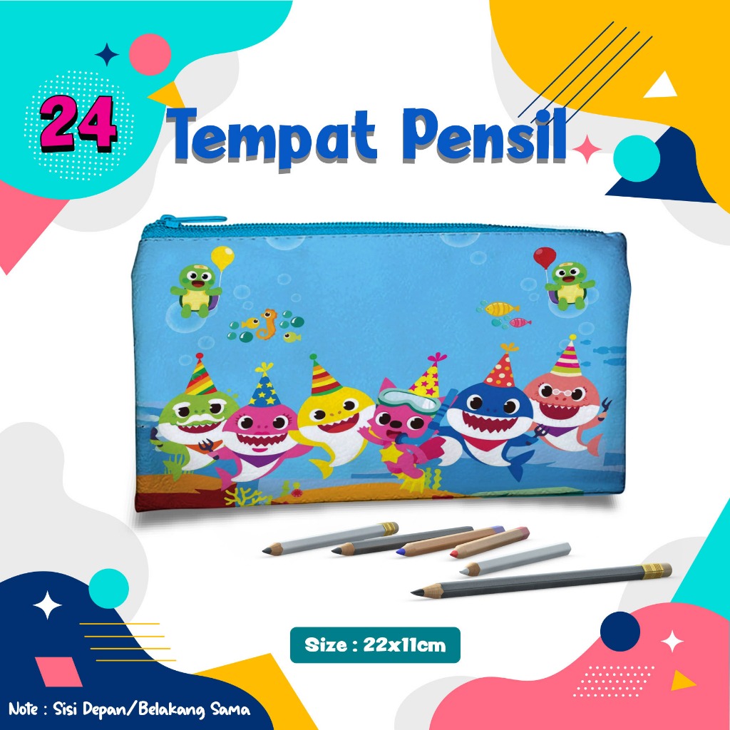 

Tempat Pensil Baby shark Pencil Case Dompet Kostak