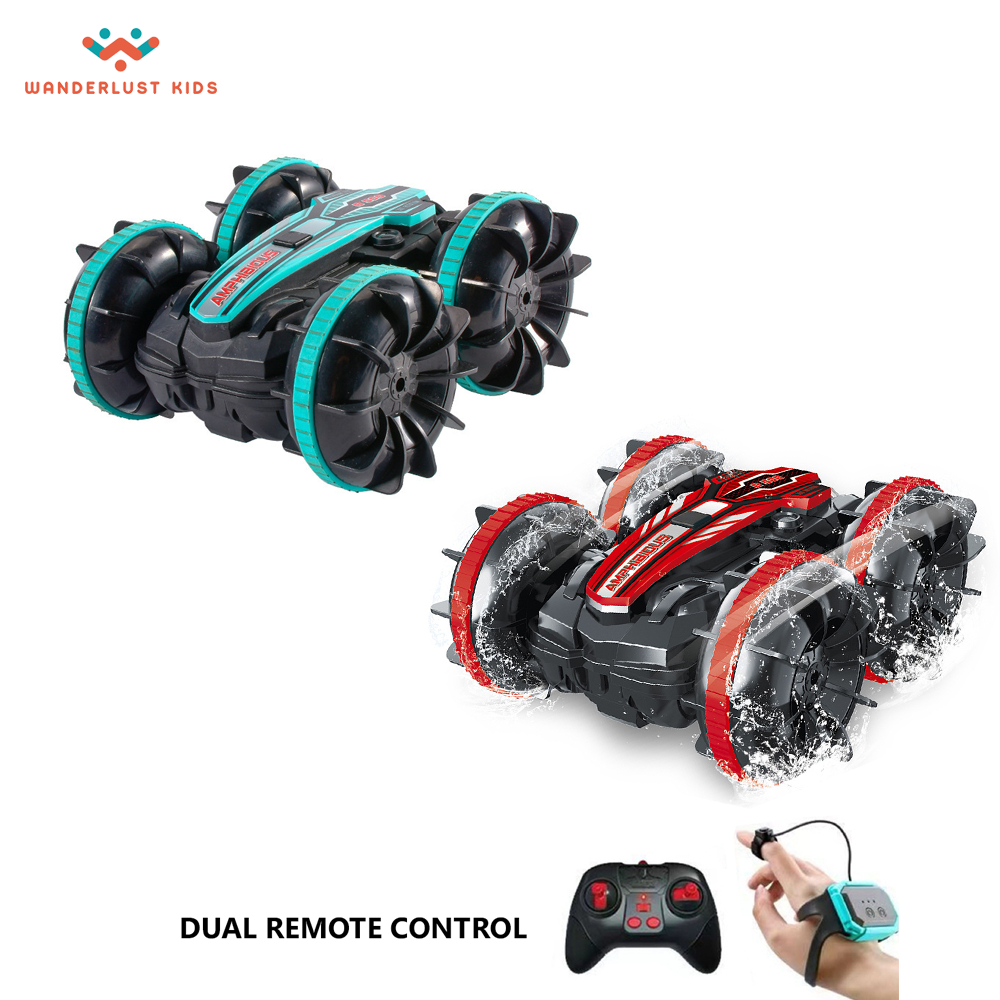 RC Mobil Amfibi Remote Control Stunt Car Gesture Mainan Mobil Anak Offroad