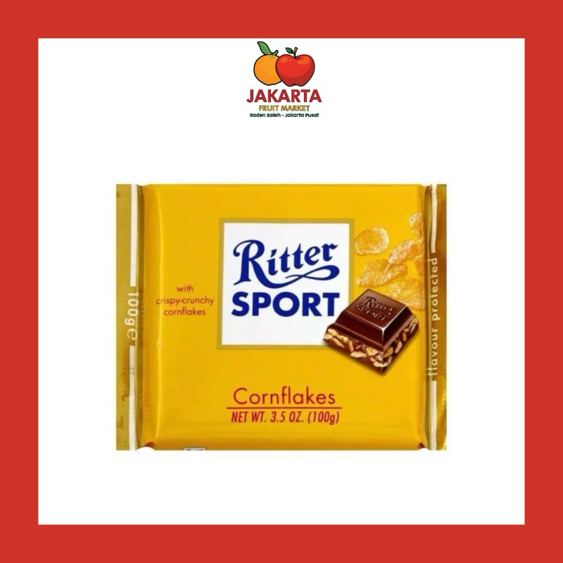 

RITTER SPORT CORNFLAKES WITH CRISPI-CRUNCHY CORNFLAKES 100 G