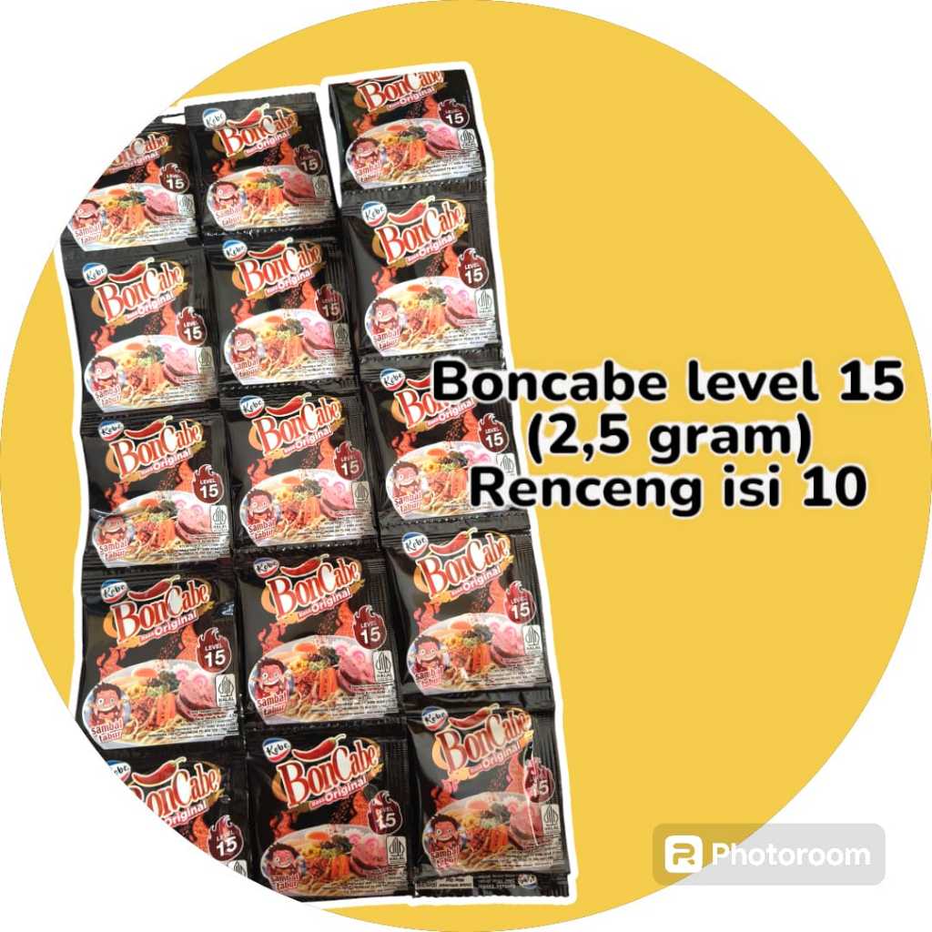 

BONCABE LEVEL 15 (1 RENCENG = 10 SASET)