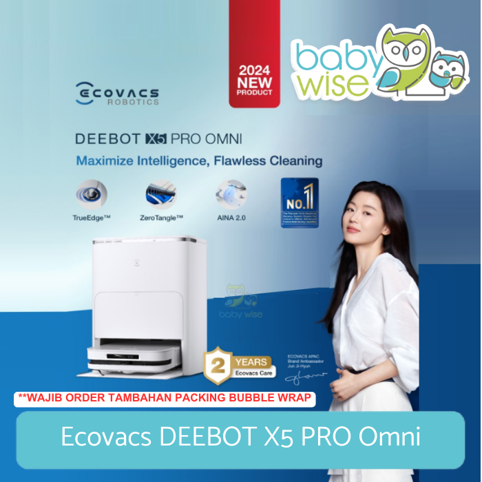 Ecovacs DEEBOT X5 PRO Omni Robot Vacuum Cleaner - Sapu & Pel Otomatis