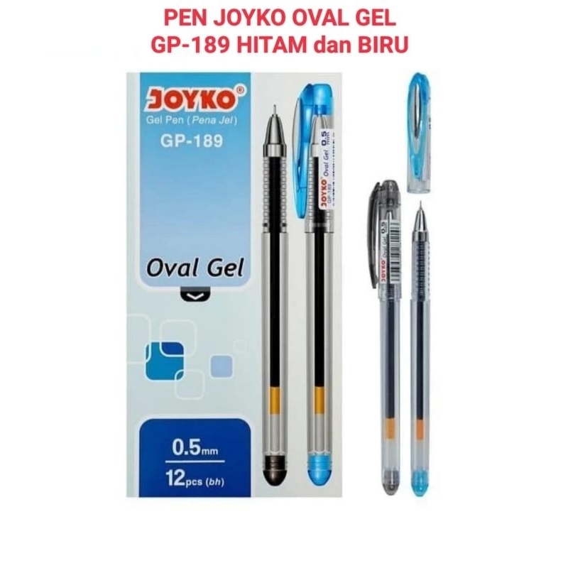 

Gel Pen Joyko GP-189 Oval Gel (Black, Blue)